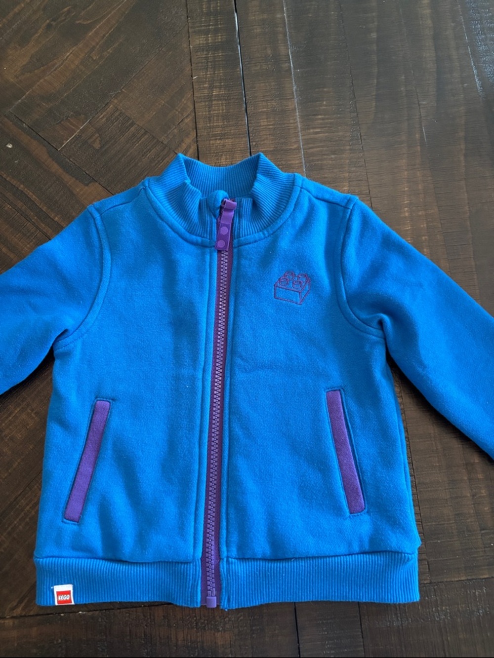 Lego Bright Blue Zip Jacket with Purple Trim